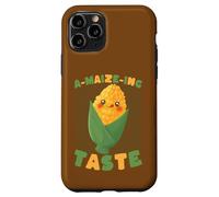 Custodia per iPhone 11 Pro Simpatico design A-MAIZE-ING Gusto Corn Pun Foodie