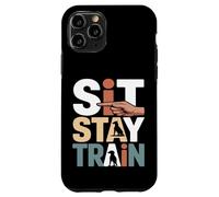 Custodia per iPhone 11 Pro Sit Stay Train Dog Obbedience Trainer