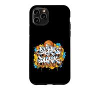 Custodia per iPhone 11 Pro Slam Dunk Basket Graffiti Style Illustrazione Grafica
