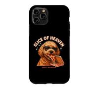 Custodia per iPhone 11 Pro Slice Of Heaven Goldendoodle Pizza Foodie Fun