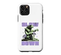 Custodia per iPhone 11 Pro Slow Down Frog Playing Guitar Relax & Enjoy Your Life