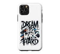 Custodia per iPhone 11 Pro Sogno Grande Lavoro Hard Graffiti Street Tipografia