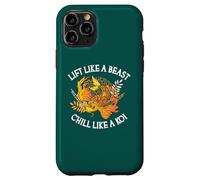 Custodia per iPhone 11 Pro Sollevare come una bestia Chill Like A Koi, divertente sollevamento pesi