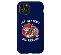 Custodia per iPhone 11 Pro Sollevare come una bestia Chill Like A Koi, divertente sollevamento pesi