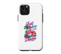 Custodia per iPhone 11 Pro Solo qui per il film drammatico Flamingo Tropical Retro