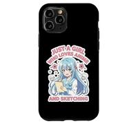 Custodia per iPhone 11 Pro Solo una ragazza che ama anime e schizzi amante artista arte