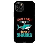 Custodia per iPhone 11 Pro Solo una ragazza che ama gli squali, l'oceano, la vita marina, Great White