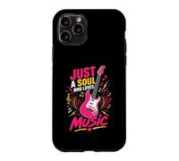 Custodia per iPhone 11 Pro Solo un'anima che ama la chitarra musicale