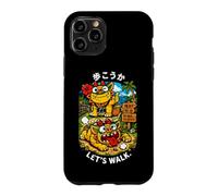 Custodia per iPhone 11 Pro Souvenir kawaii kawaii kanji giapponese Shisa Beach Path di Okinawa