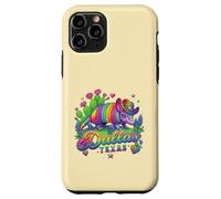 Custodia per iPhone 11 Pro Souvenir retrò anni '80 Arcobaleno Armadillo Cowboy Dallas Texas