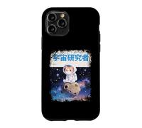 Custodia per iPhone 11 Pro Space Explorer Gatto giapponese in tuta spaziale su asteroide