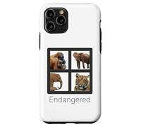 Custodia per iPhone 11 Pro Specie in pericolo di estinzione Orangutan Tiger Elefanti