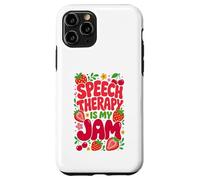 Custodia per iPhone 11 Pro Speech Therapy is My Jam Boho Floral SLP Speech Therapist