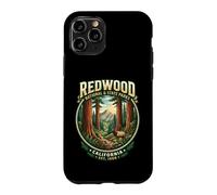 Custodia per iPhone 11 Pro Spilla vintage a forma di alce di Redwood National & State Parks California