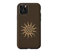 Custodia per iPhone 11 Pro Spiral Sun Fairy Grunge Hippie Goblin Earthy Graphic