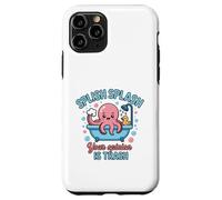 Custodia per iPhone 11 Pro Splish Splash Octopus Your Opinion Is Trash Vasca da bagno