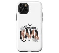 Custodia per iPhone 11 Pro Spooky Mama Leopard Print Ghost Halloween Design