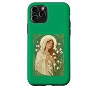 Custodia per iPhone 11 Pro St Brigid Art Nouveau Halo e Bucaneve