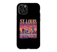 Custodia per iPhone 11 Pro st. louis, gateway, arco, missouri, paesaggio urbano, orizzonte