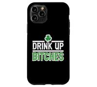 Custodia per iPhone 11 Pro St Patricks Day Drink Up Funny Saint Paddys Pattys Uomo Donna