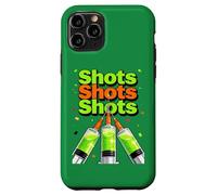 Custodia per iPhone 11 Pro St Patricks Day Nurse Shots Siringa Lucky Green Medical