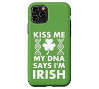 Custodia per iPhone 11 Pro St Patricks Kiss Me My DNA dice che sono irlandese