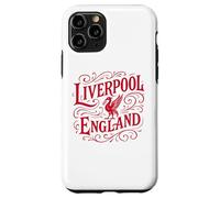 Custodia per iPhone 11 Pro Stampa vintage Liverpool Inghilterra Liverbird rossa