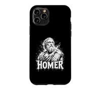 Custodia per iPhone 11 Pro Statua classica del poeta epico greco antico di Omero