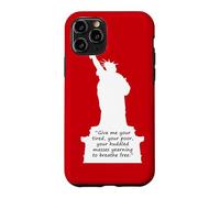 Custodia per iPhone 11 Pro Statua della Libertà Nuovo Colosso Poesia