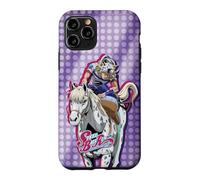Custodia per iPhone 11 Pro Steel Ball Run Johnny on Horseback with Show Logo Anime