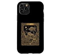 Custodia per iPhone 11 Pro Stile carta dei tarocchi dell'oroscopo dello zodiaco del Toro