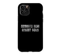 Custodia per iPhone 11 Pro StoicTech Pixel Art Memento Mori Detto