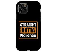 Custodia per iPhone 11 Pro Straight Outta Florence, Kentucky, USA, Umorismo retrò angosciato