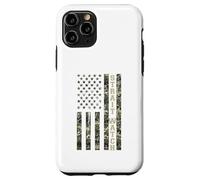 Custodia per iPhone 11 Pro Strait Watch USA American Flag Camouflage Distressed Style