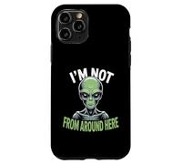 Custodia per iPhone 11 Pro Strano Divertente Im Not From Around Here Alien Costume