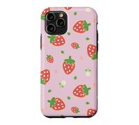 Custodia per iPhone 11 Pro Strawberry Floral Garden Cottagecore Aesthetic