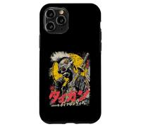 Custodia per iPhone 11 Pro Streetwear Giapponese Nero Afro Americano Cyberpunk Y2K Anime