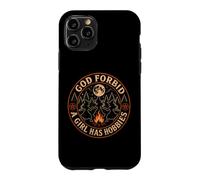Custodia per iPhone 11 Pro Streghe Dio non voglia che una ragazza abbia hobby Moon Campfire