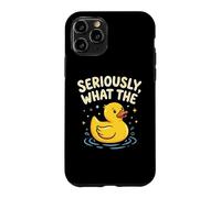 Custodia per iPhone 11 Pro Sul serio, What The (Duck) Funny Daying Animal Attitude Duck