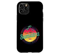 Custodia per iPhone 11 Pro Sumatra Indonesia retrò tramonto vintage souvenir