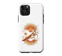 Custodia per iPhone 11 Pro Sunset Praying Mantis Bug Nature Lover Art