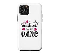 Custodia per iPhone 11 Pro Sunshine & Wine Book Club Merch,Read Between the Wines Women