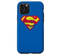 Custodia per iPhone 11 Pro Superman Classic yello & Red Logo Distressed