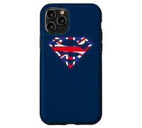 Custodia per iPhone 11 Pro Superman Great Britian Shield