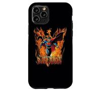 Custodia per iPhone 11 Pro Superman Through the Fire