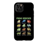Custodia per iPhone 11 Pro Tabella dei nomi delle specie di rana per bambini Guida all'apprendimento delle rane carine