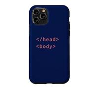 Custodia per iPhone 11 Pro Tag corpo testa HTML Codifica sintassi Sviluppatore Web CSS Coder