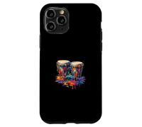 Custodia per iPhone 11 Pro Tamburo Bongo Colorful Drip