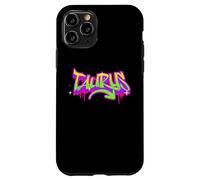 Custodia per iPhone 11 Pro Taurus Zodiac Retro Graffiti Birthday Design