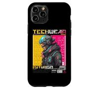 Custodia per iPhone 11 Pro Techwear Futurismo Design Città del Caos